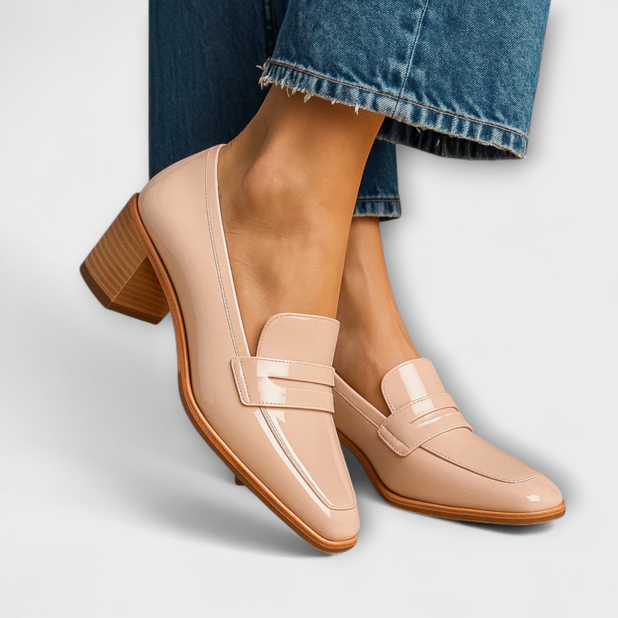 Adeline - Shiny Statement Loafers