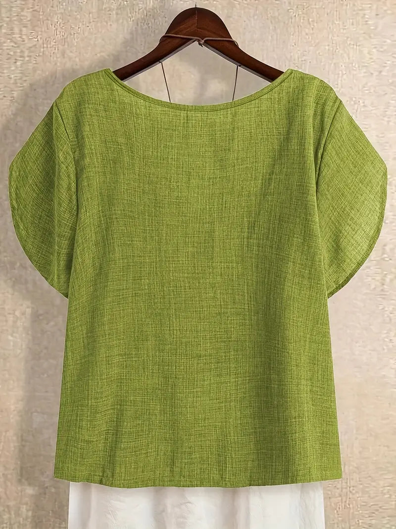 Marcelline | Asymmetrical Neckline Blouse